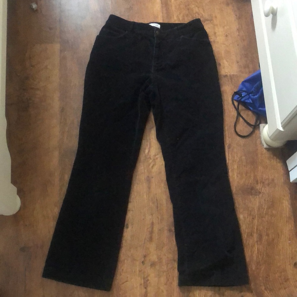 Black Corduroy Mom Jeans